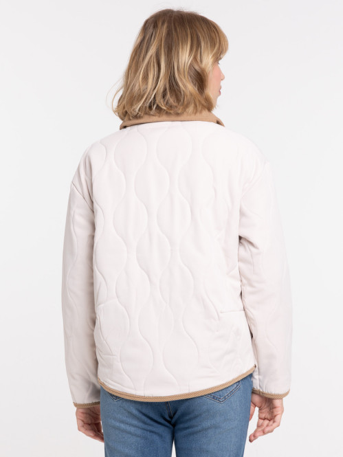 Doudoune col velours femme