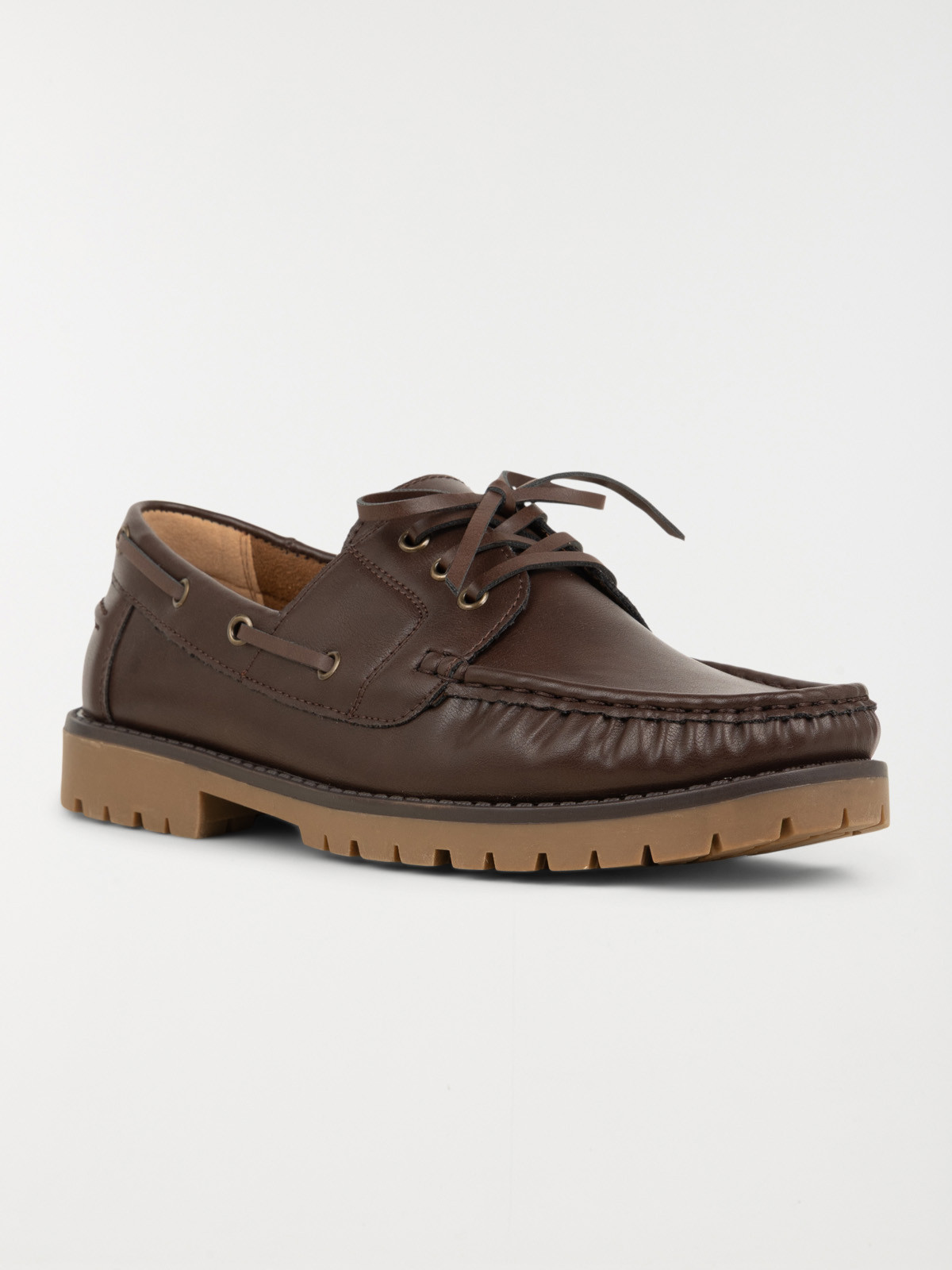 Chaussure bateau marron homme (40-45)