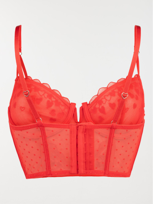 Bustier dentelle coeur...