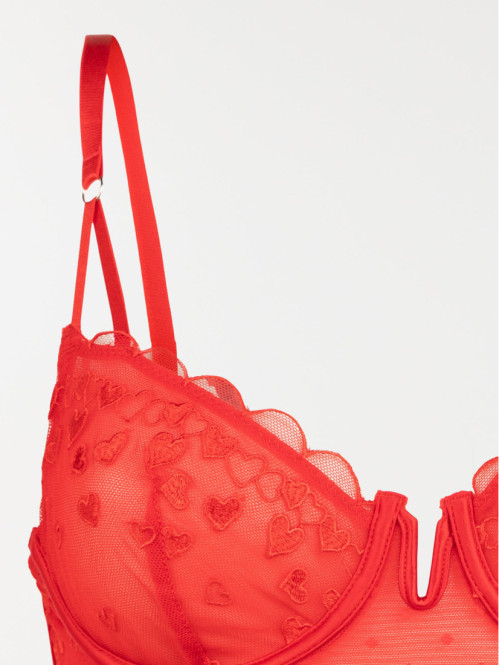 Bustier dentelle coeur...