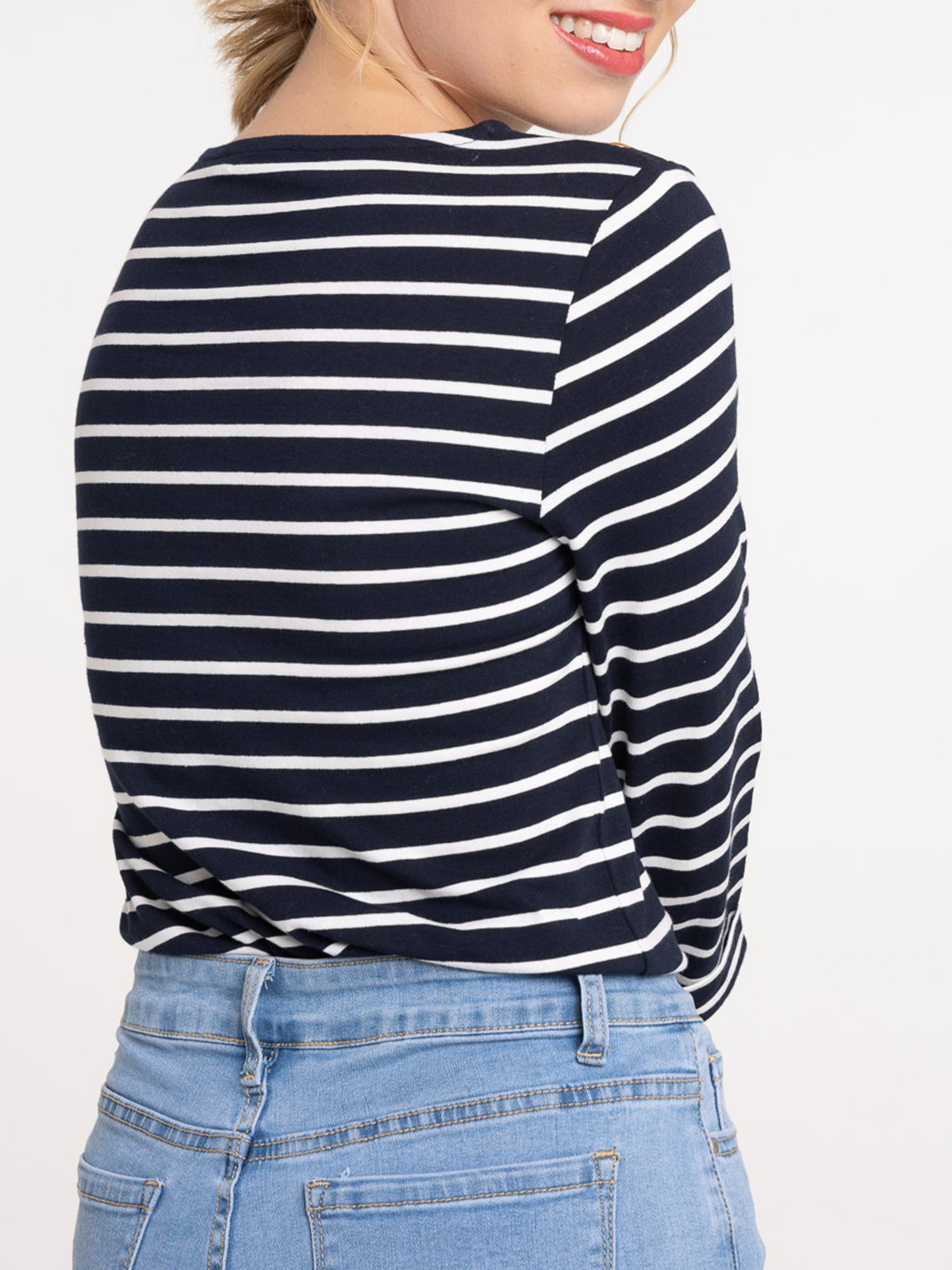 T-shirt manches 3/4 rayées femme T-shirt manches 3/4 rayées femme