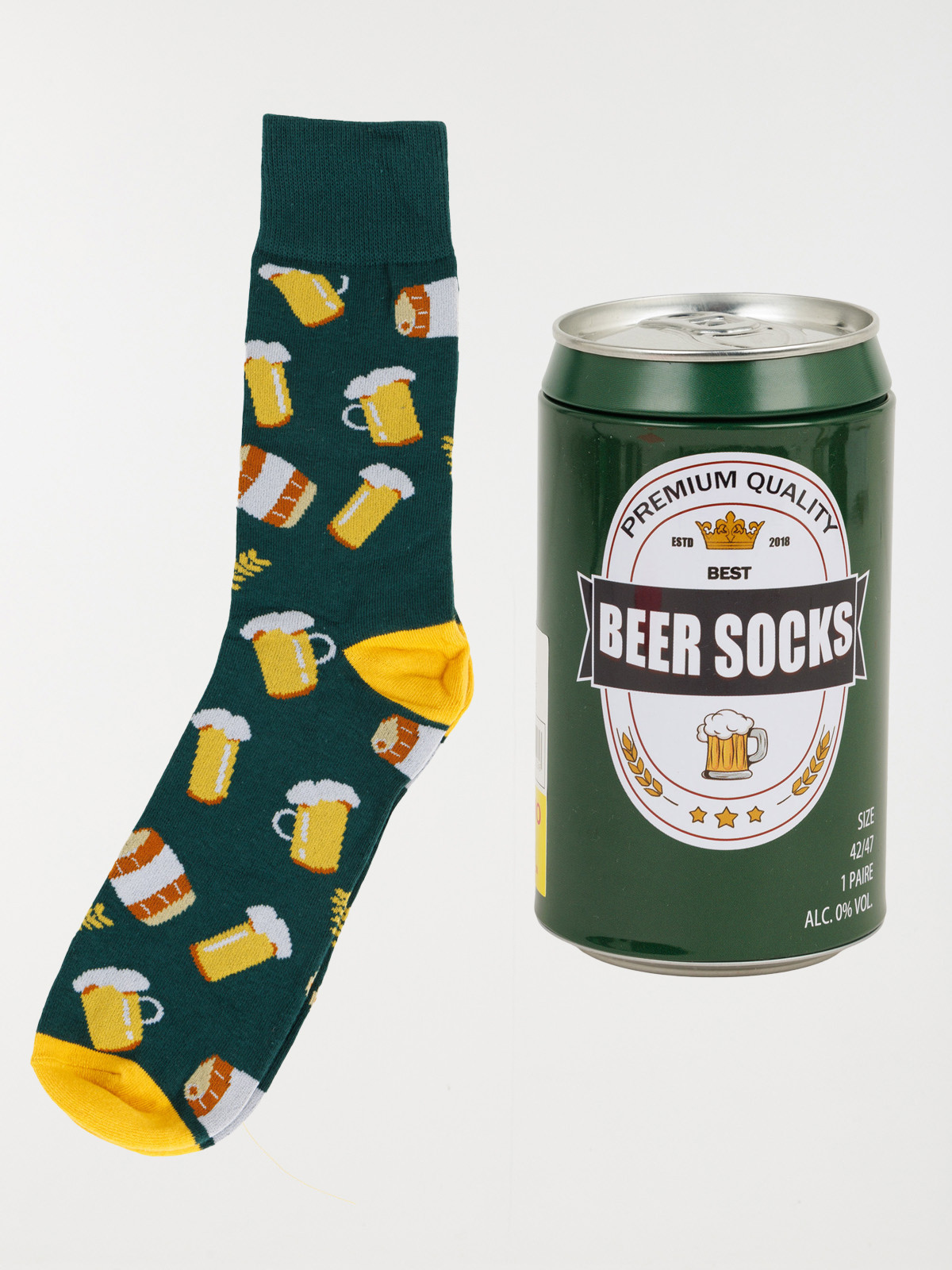 Coffret bière chaussettes homme