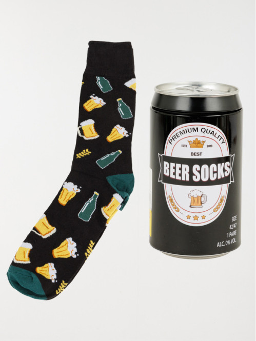 Coffret bière chaussettes homme