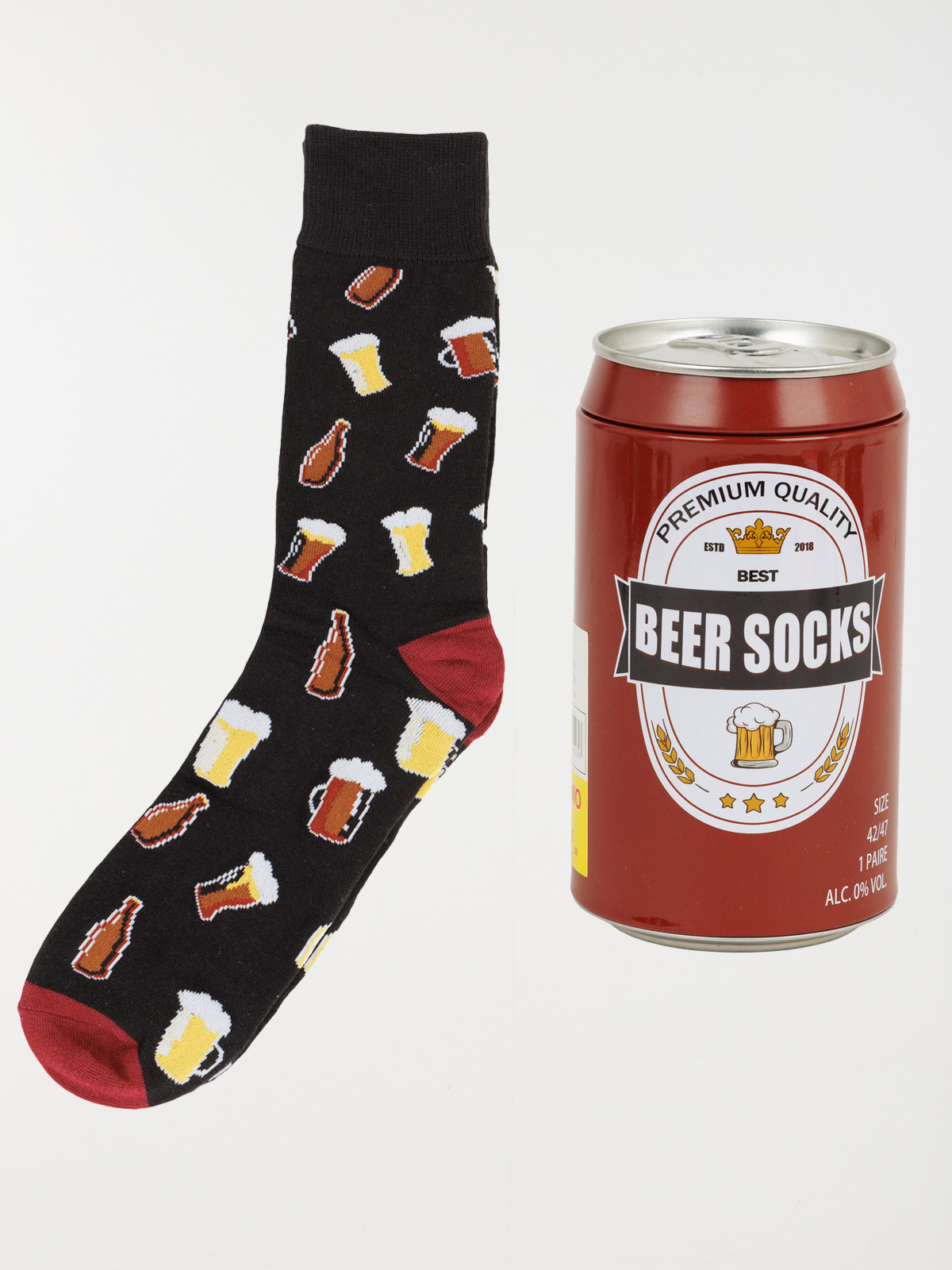 Coffret bière chaussettes homme