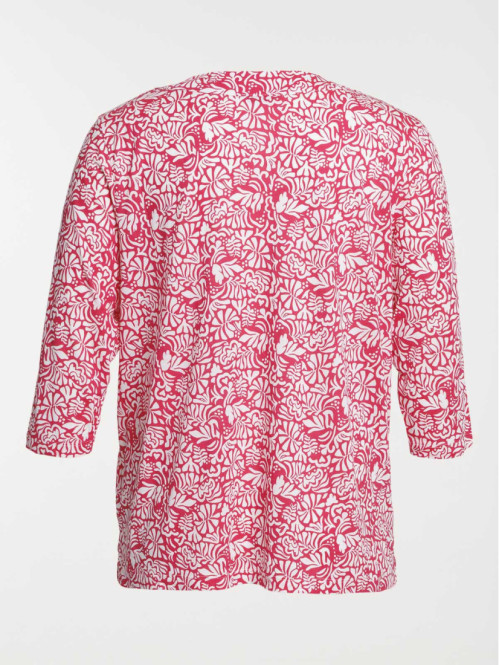 T-shirt col V grande taille...