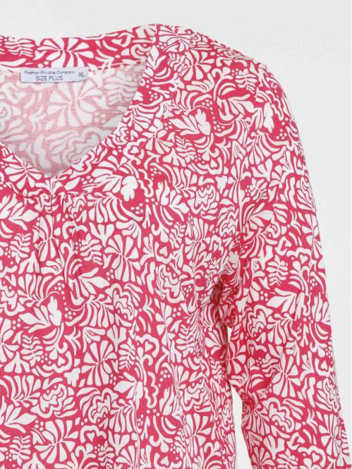 T-shirt col V grande taille...