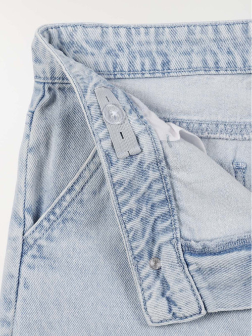 Jean cargo wide leg fille...