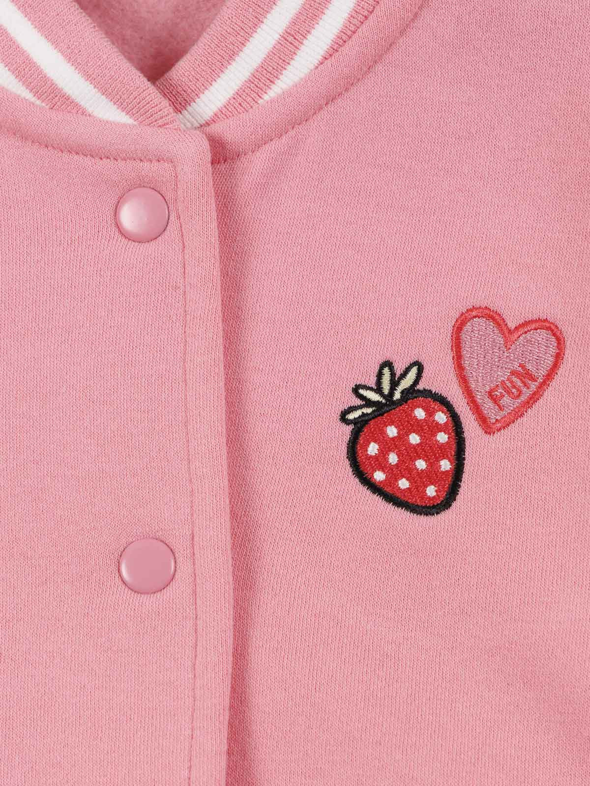 Sweat teddy fraise fille (3-12A)
