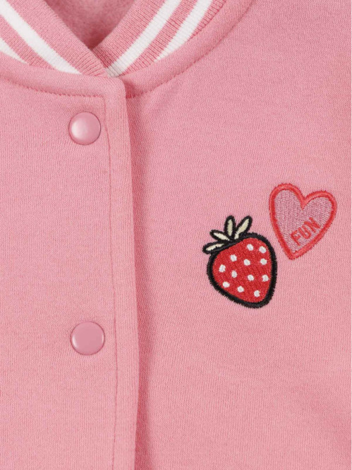 Sweat teddy fraise fille...