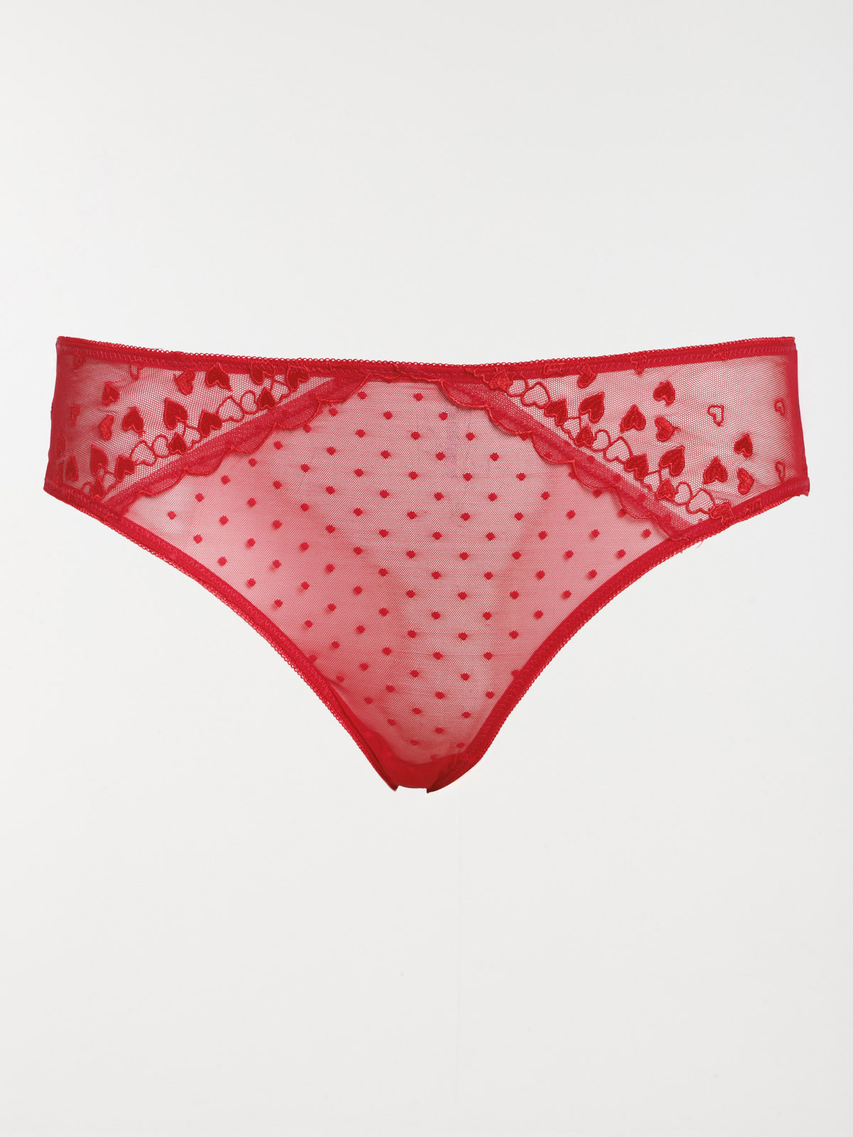 Tanga dentelle et coeur femme (42-56)