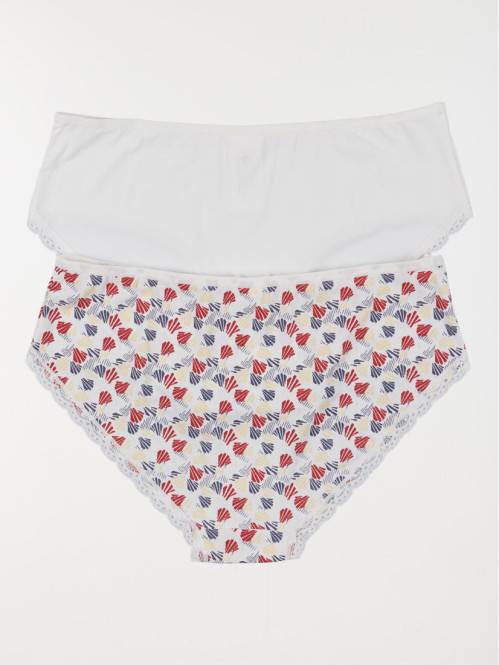 Lot de 2 shorties femme (S-XL)