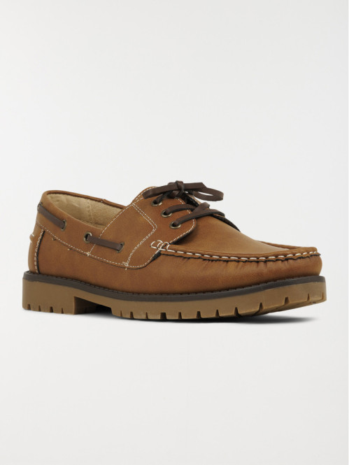 Chaussure bateau tan homme...