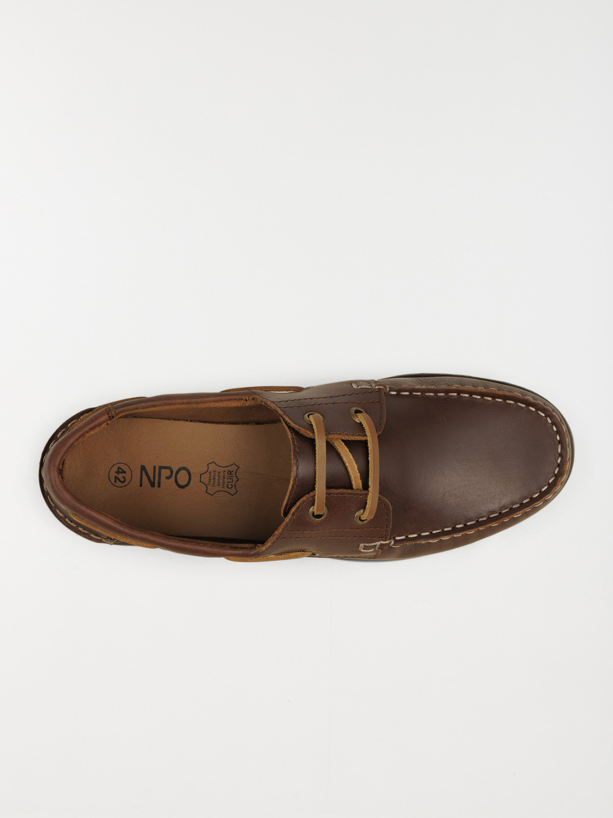 Chaussure bateau homme marron (40-45)