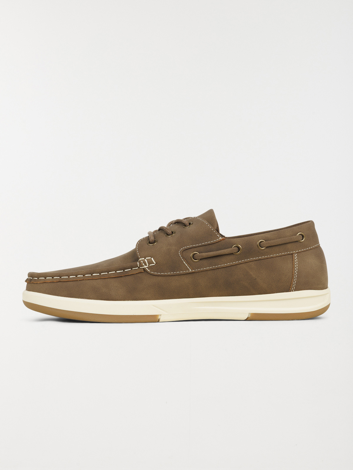 Chaussure bateau homme taupe (40-45)