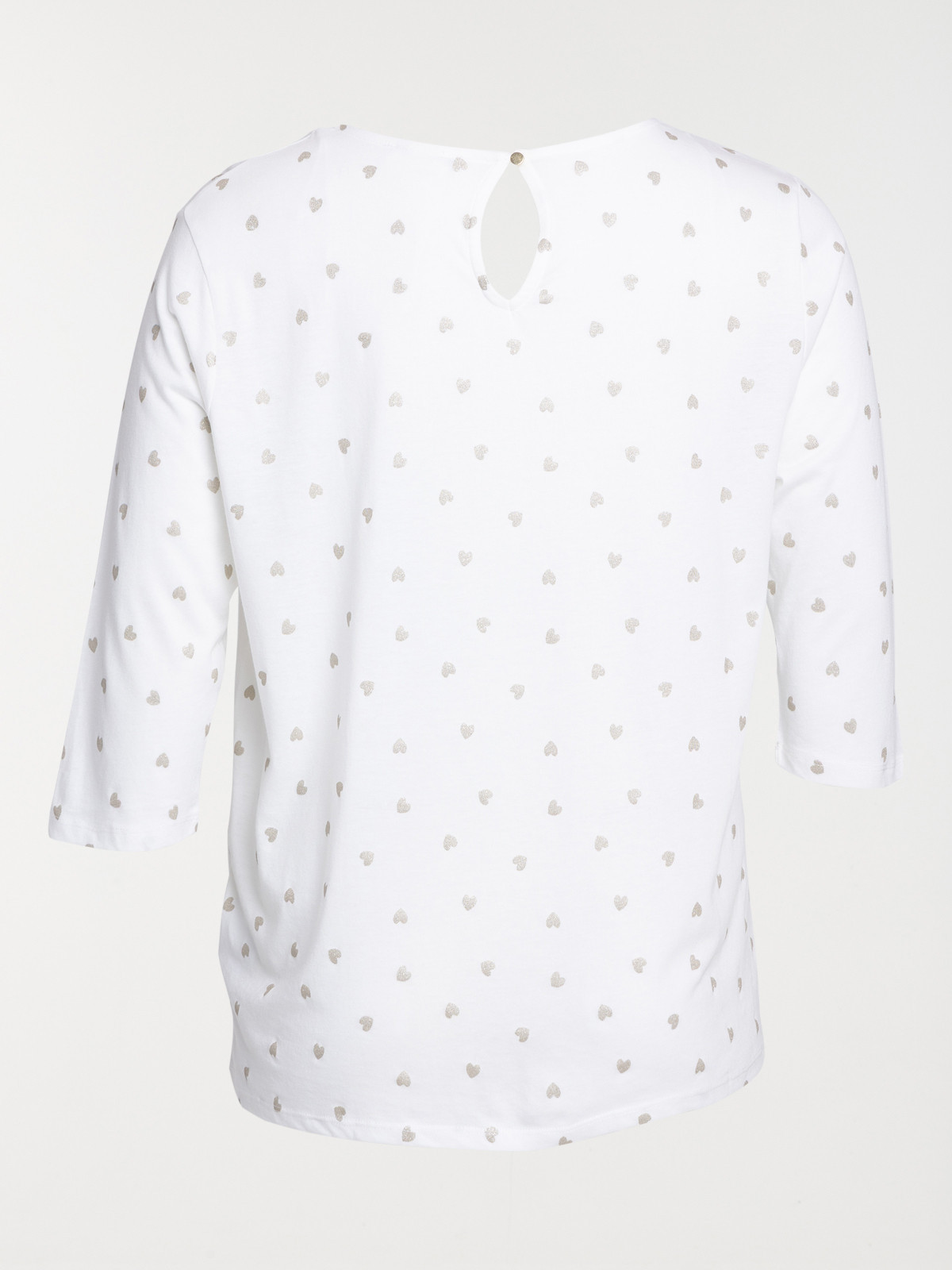 T-shirt motifs coeur grande taille femme