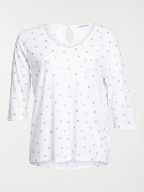 T-shirt motifs coeur grande...