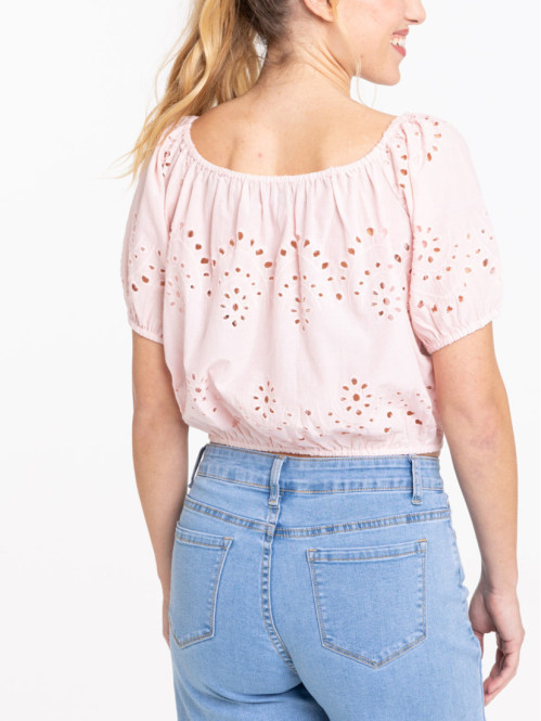 Blouse broderie anglaise femme