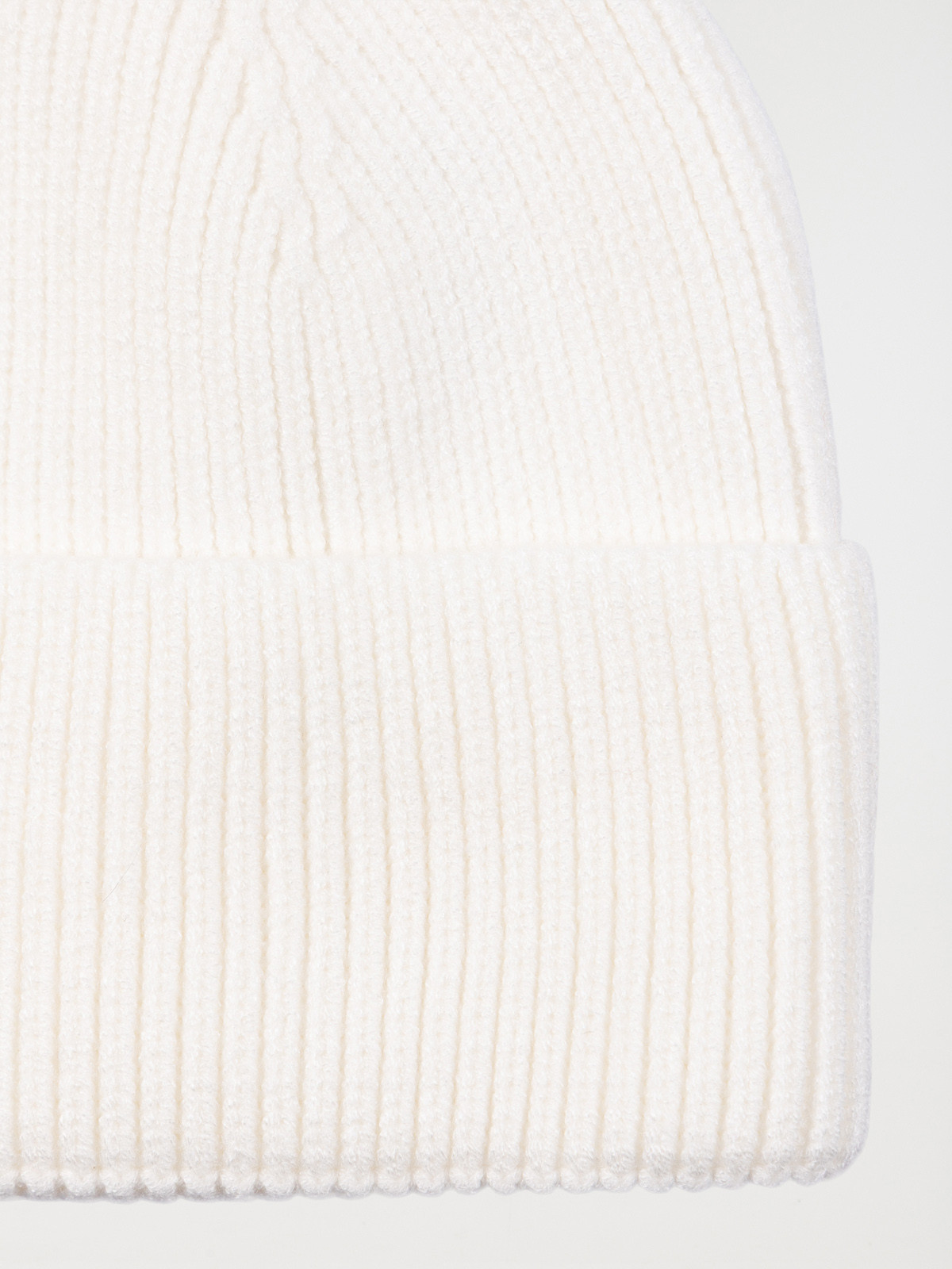 Bonnet revers écru fille