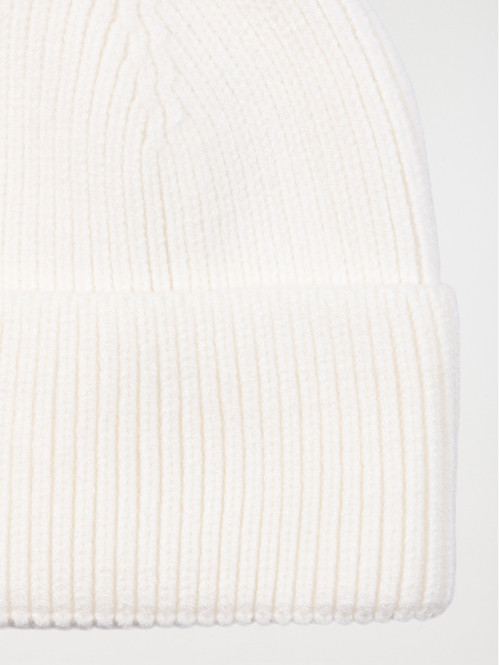 Bonnet revers écru fille