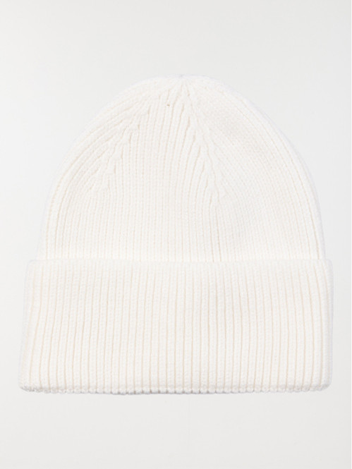 Bonnet revers écru fille