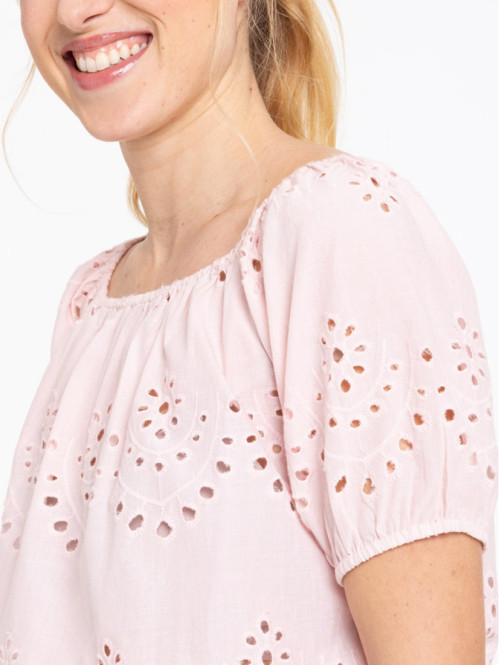 Blouse broderie anglaise femme