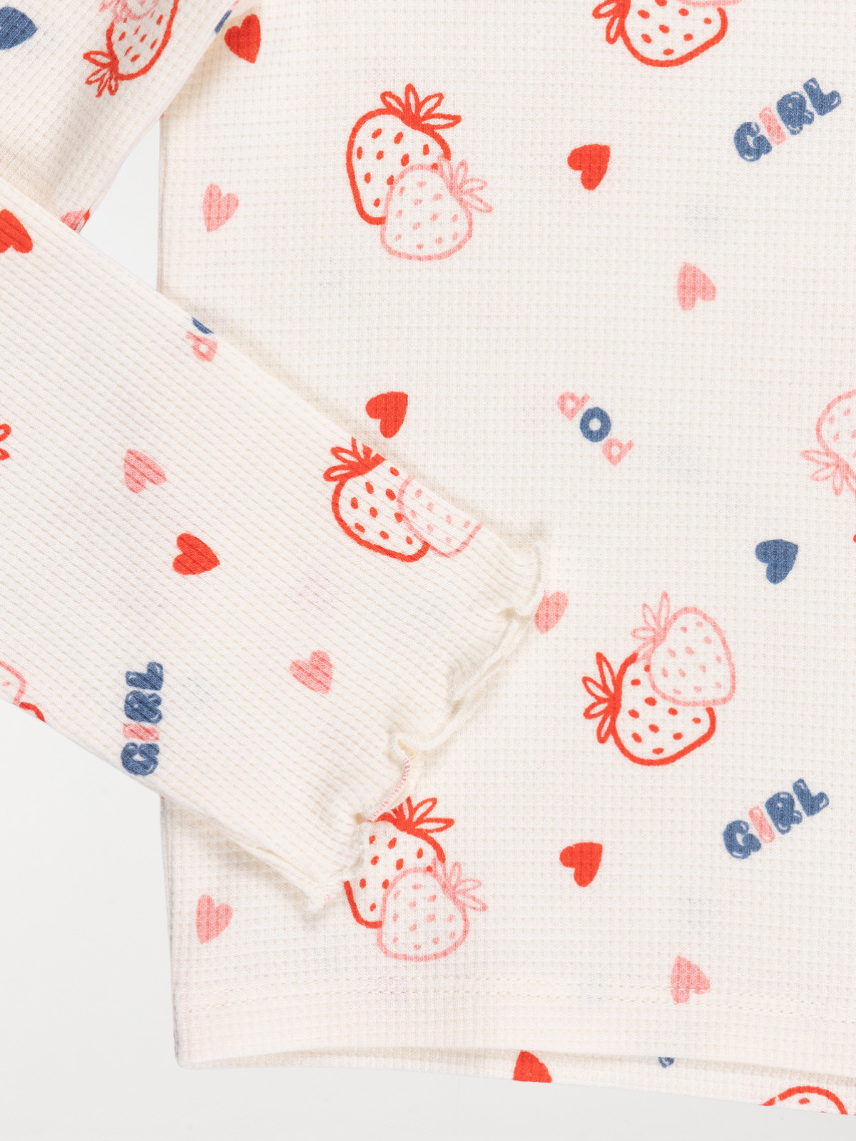 Tee-shirt cœur et fraise fille (3-12A) Tee-shirt cœur et fraise fille (3-12A)