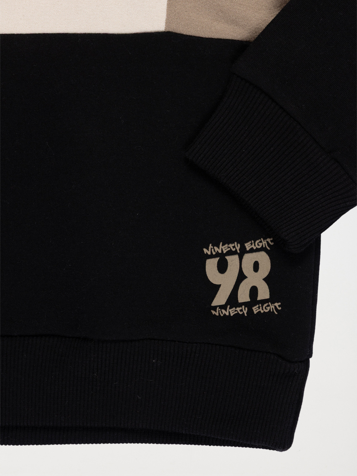 Sweat à capuche tricolore garçon (3-12A)