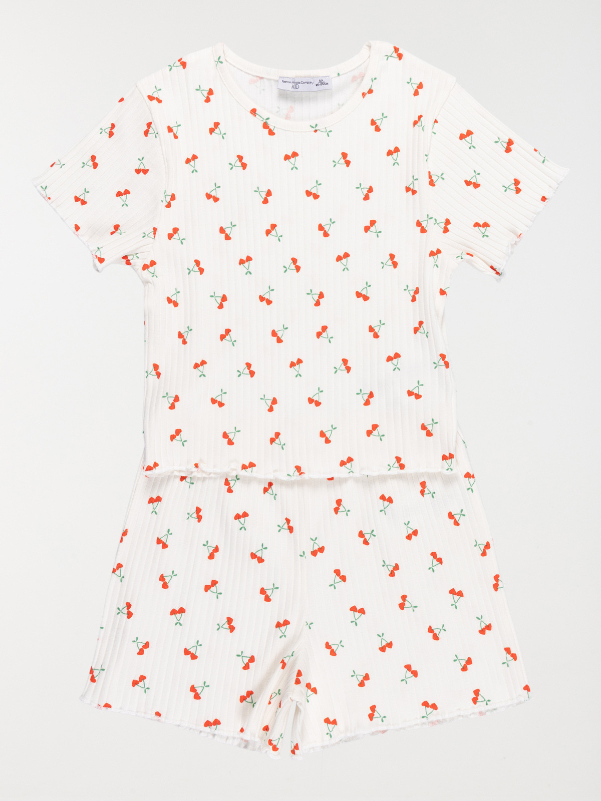 Pyjashort motif cerise fille (3-12A) Pyjashort motif cerise fille (3-12A)