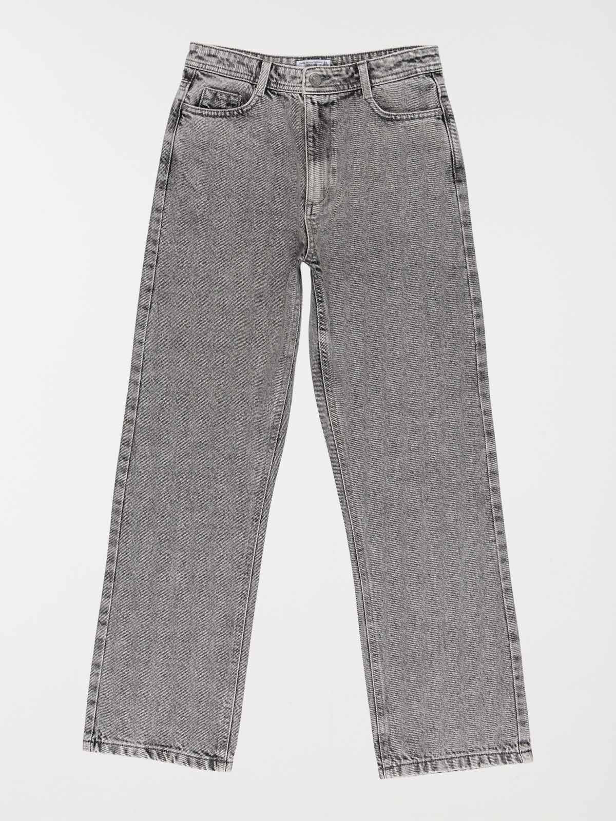 Jean straight gris neige fille (XXS-M) Jean straight gris neige fille (XXS-M)