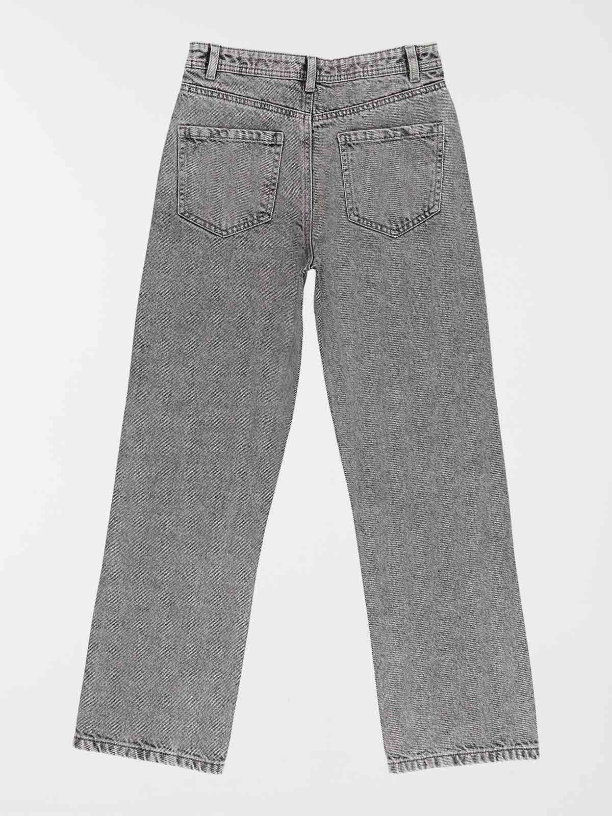 Jean straight gris neige fille (XXS-M) Jean straight gris neige fille (XXS-M)