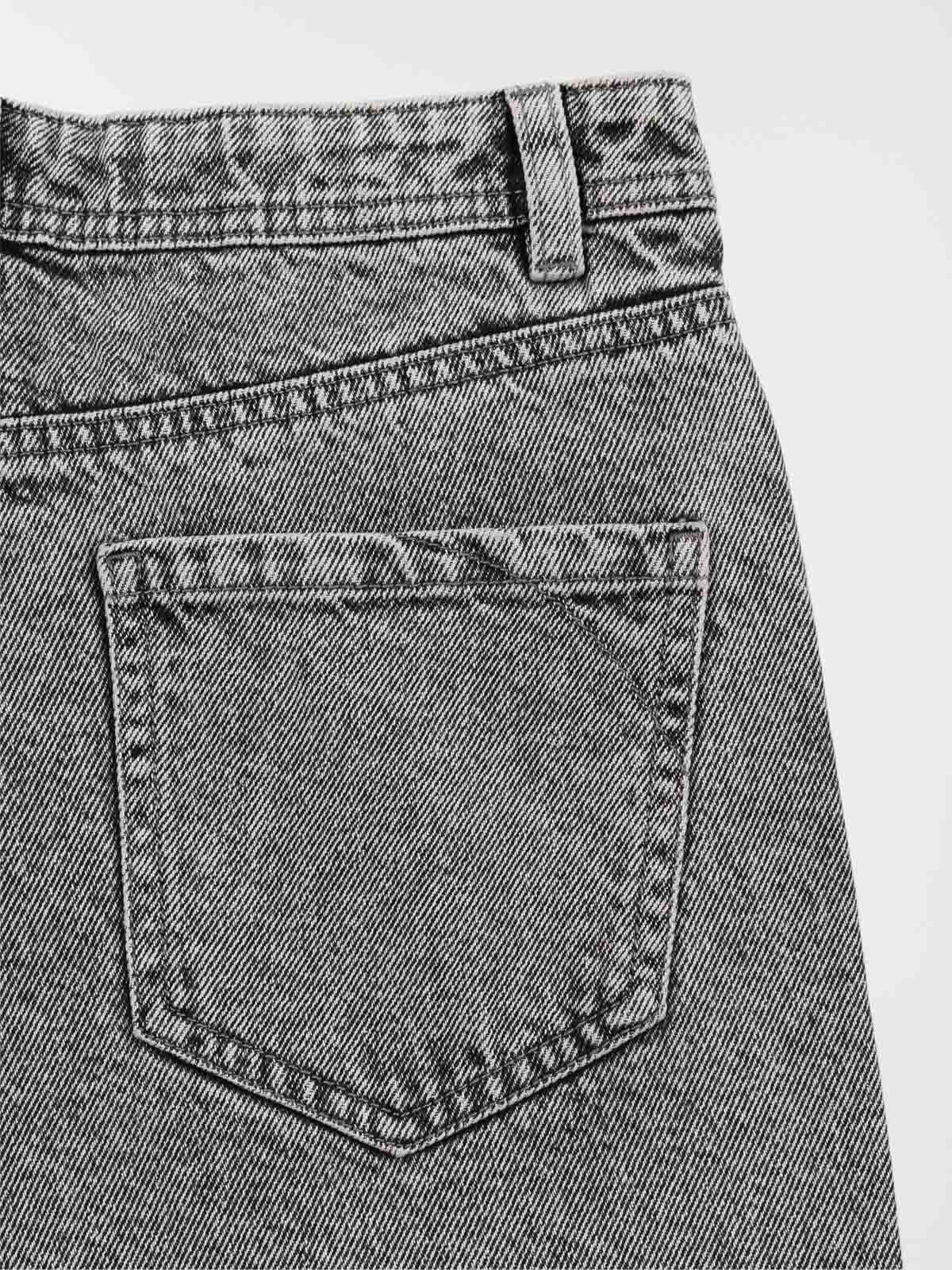 Jean straight gris neige fille (XXS-M) Jean straight gris neige fille (XXS-M)
