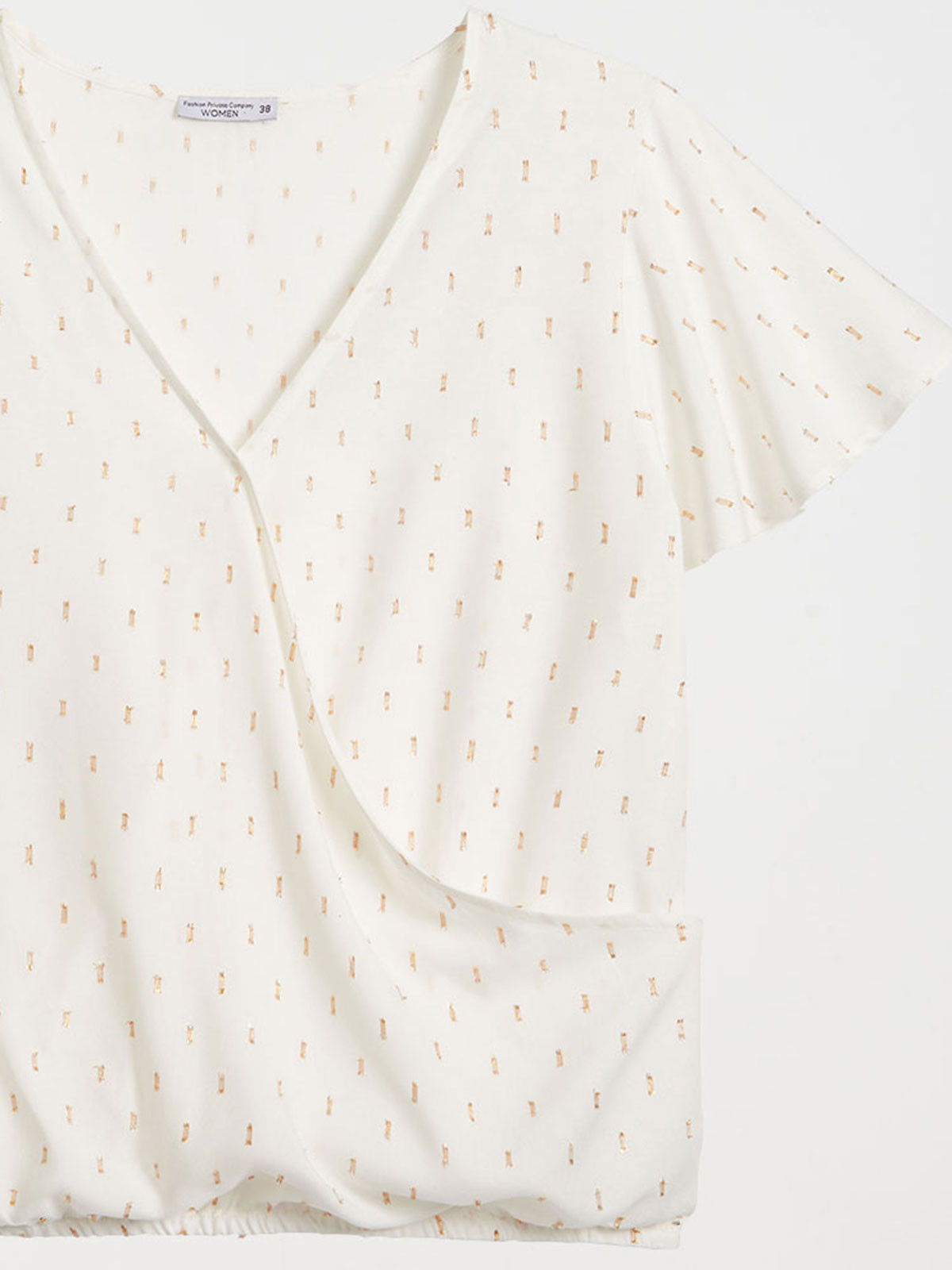 Blouse blanche imprimée femme Blouse blanche imprimée femme