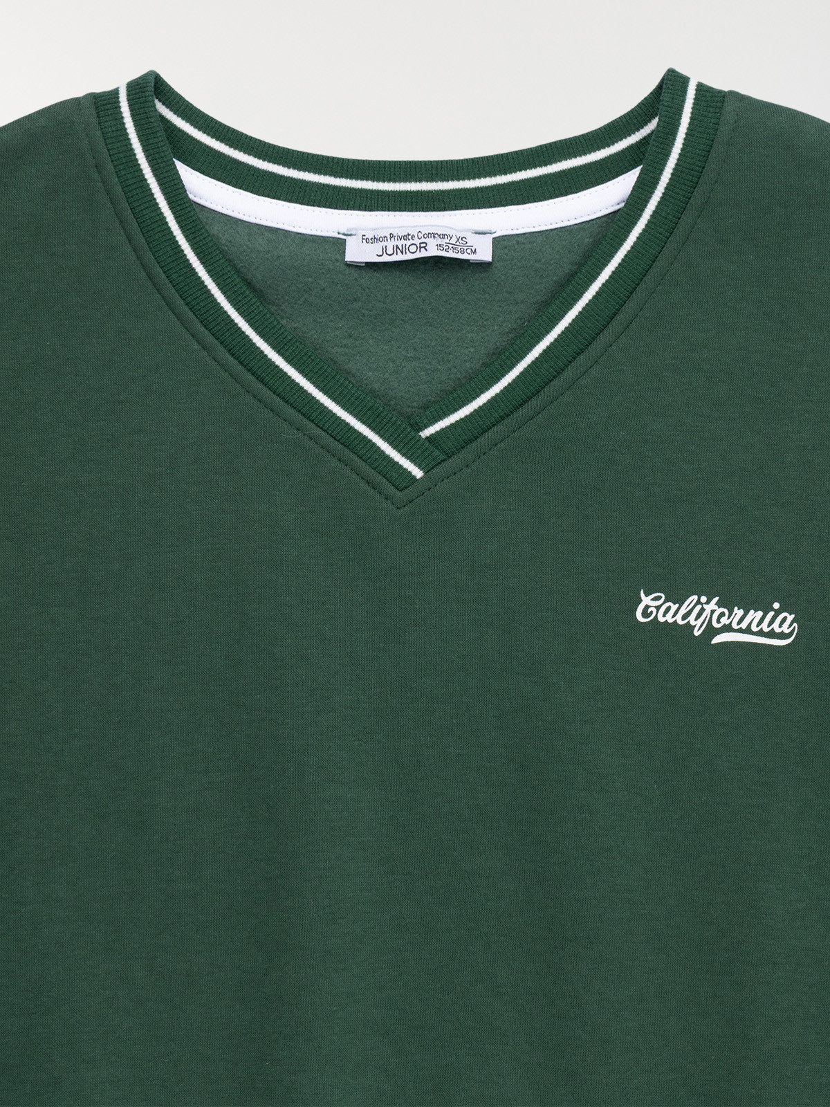 Sweat col V fille (XXS-M) Sweat col V fille (XXS-M)