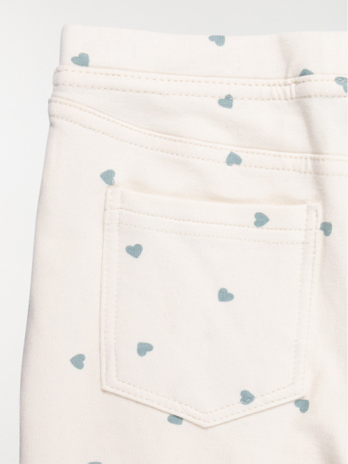 Jegging imprimé coeur fille (3-12A)