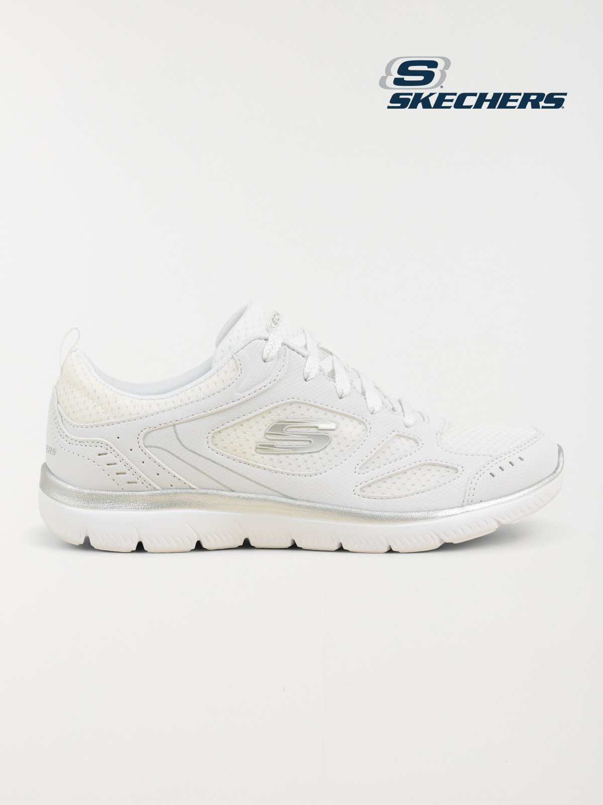 Baskets Skechers blanches femme (36-41)