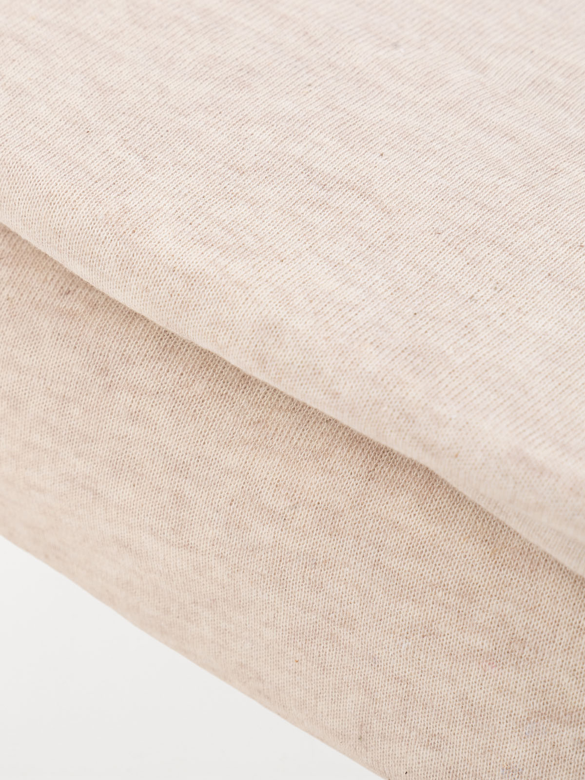 Drap housse 160 x 200 cm beige chiné Drap housse 160 x 200 cm beige chiné