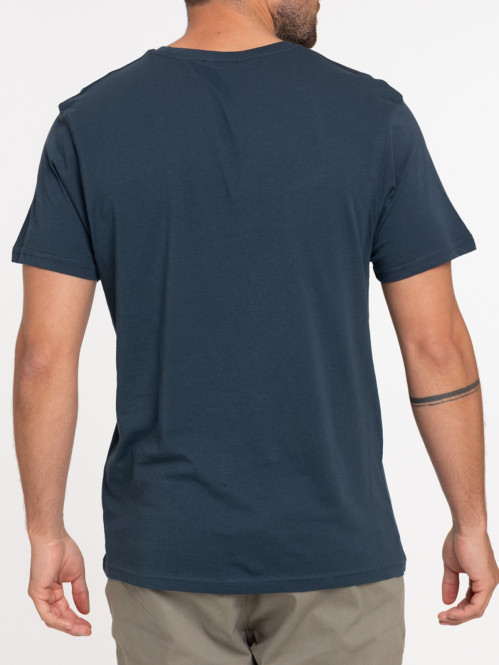 T-shirt col rond bleu nuit...