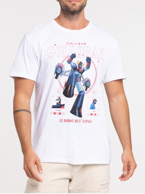 T-shirt blanc Goldorak homme