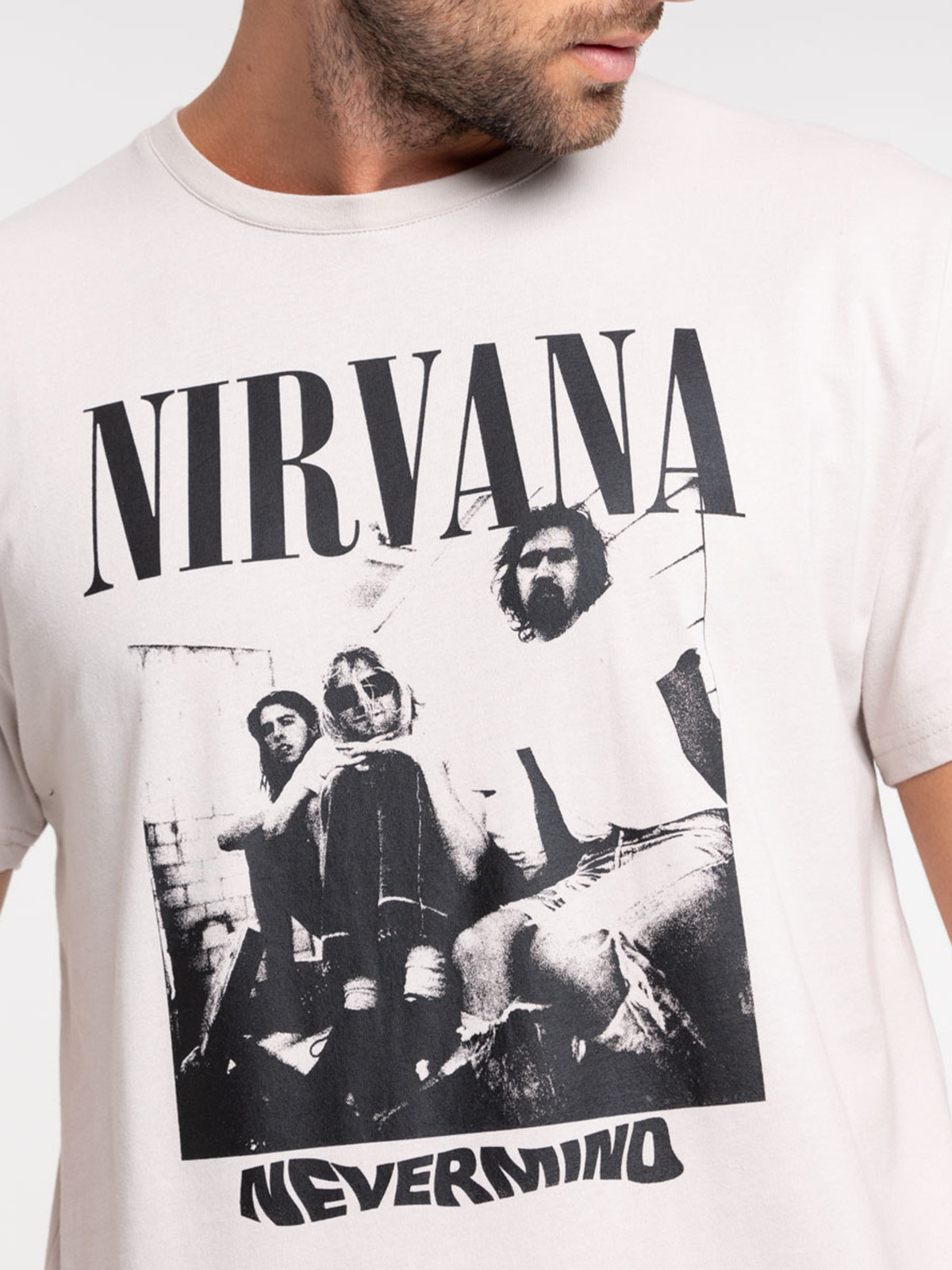T-shirt NIRVANA craie homme