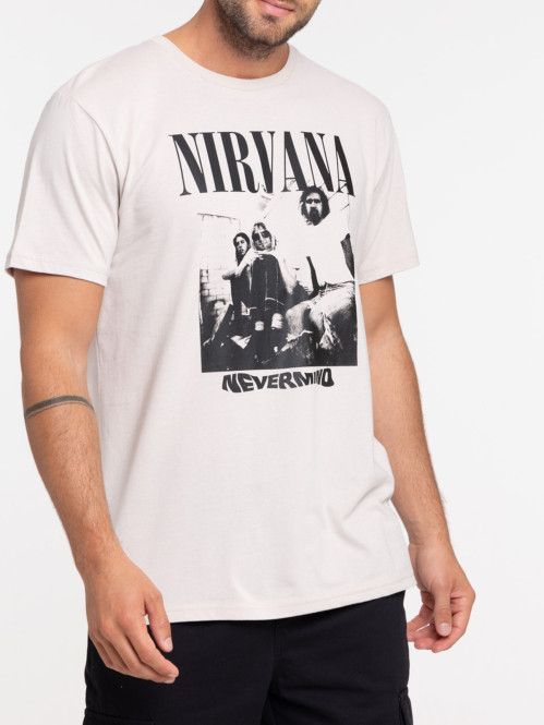 T-shirt NIRVANA craie homme