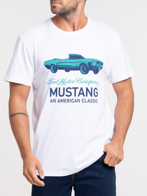 T-shirt blanc Ford Mustang...