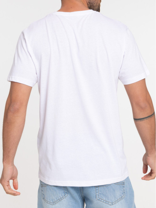 T-shirt blanc motif tête de...