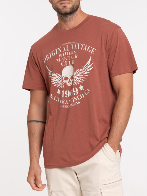 T-shirt motif tête de mort...