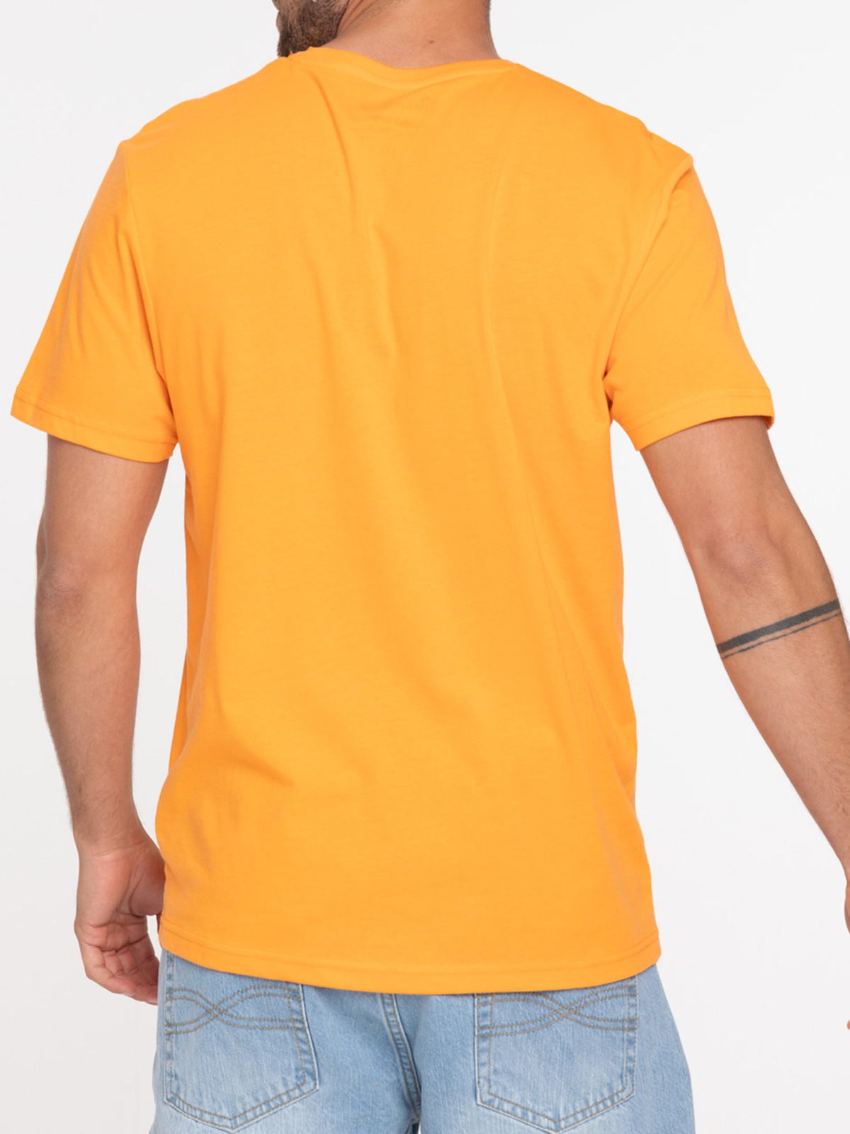 T-shirt orange Rick et Morty homme