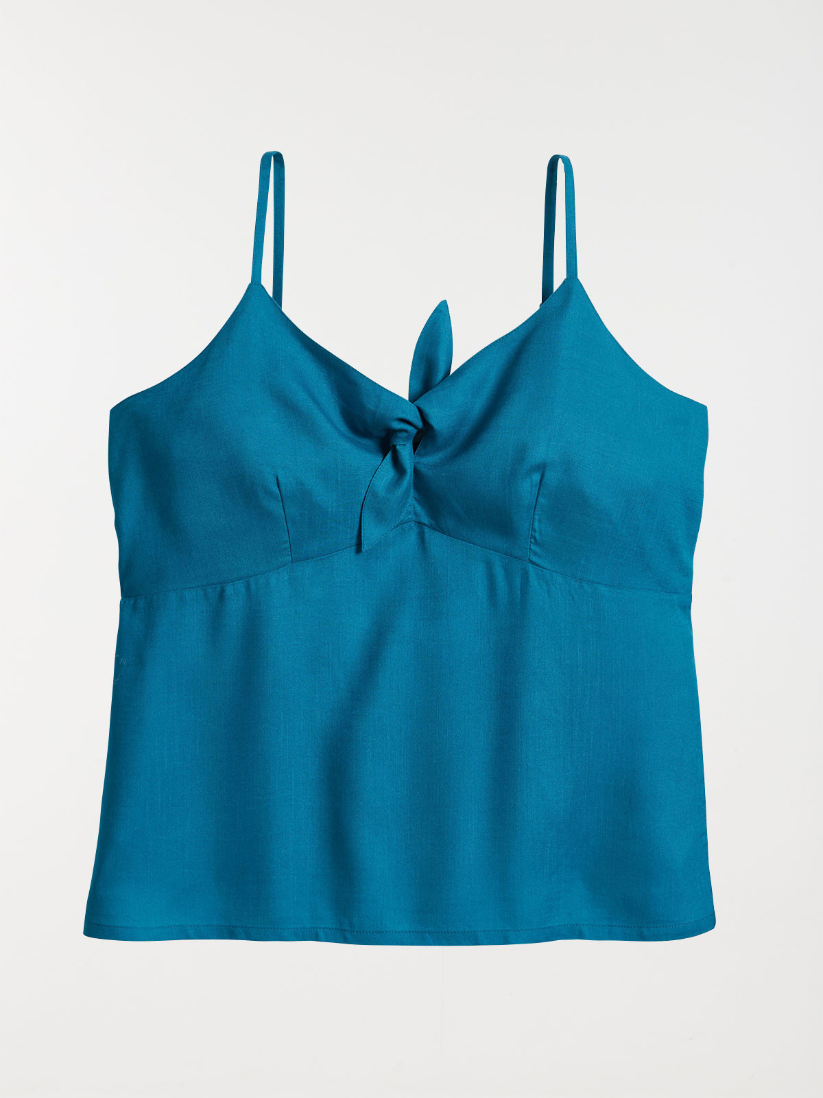 Top col V noeud canard vif femme