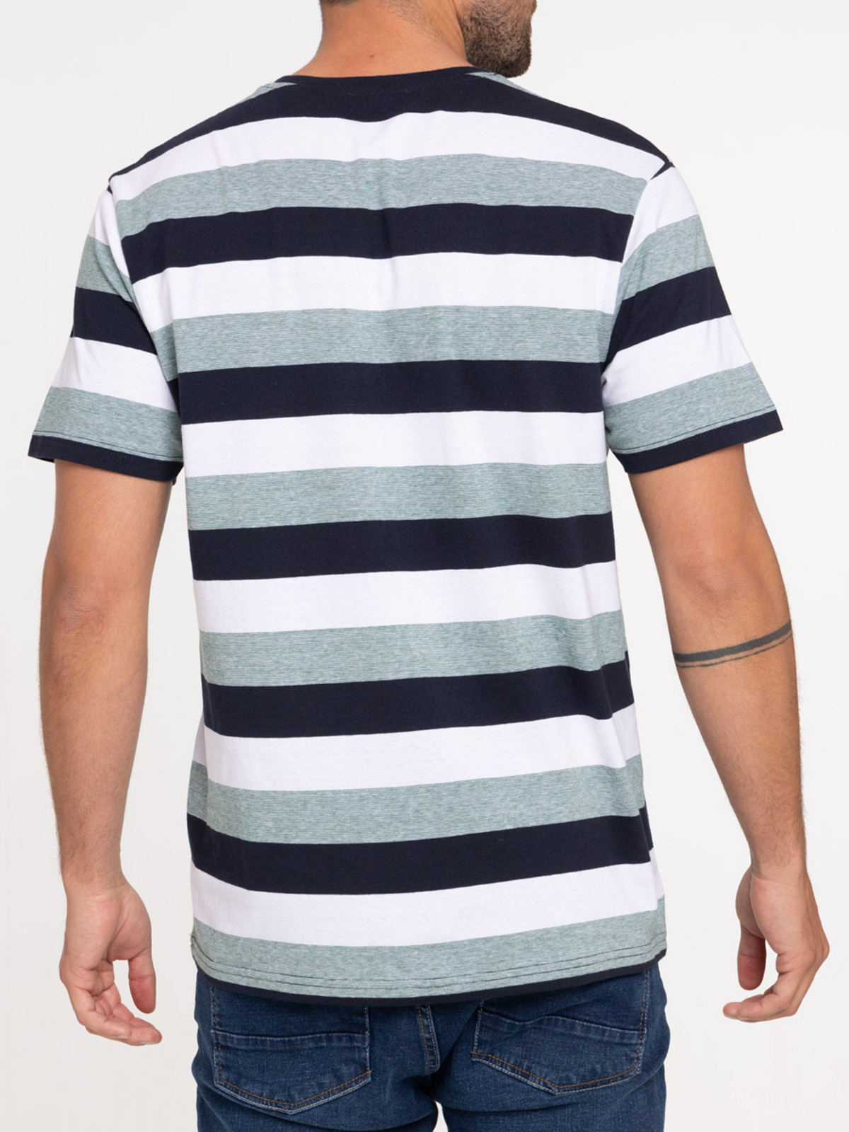 T-shirt rayures col rond homme T-shirt rayures col rond homme