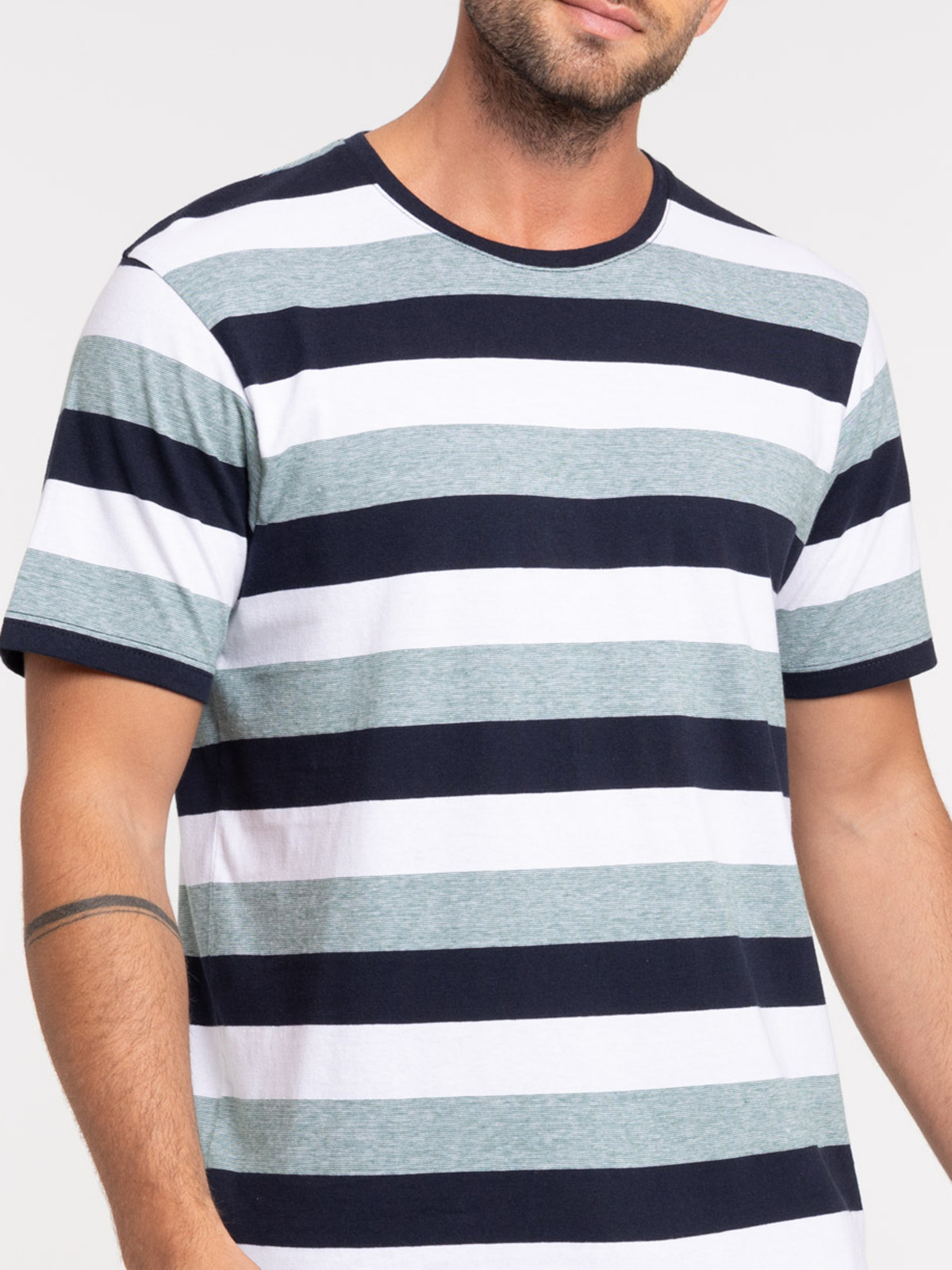 T-shirt rayures col rond homme T-shirt rayures col rond homme