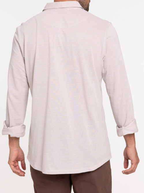 Chemise sable manches...