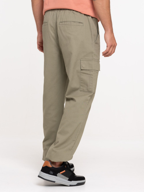 Pantalon cargo homme tilleul