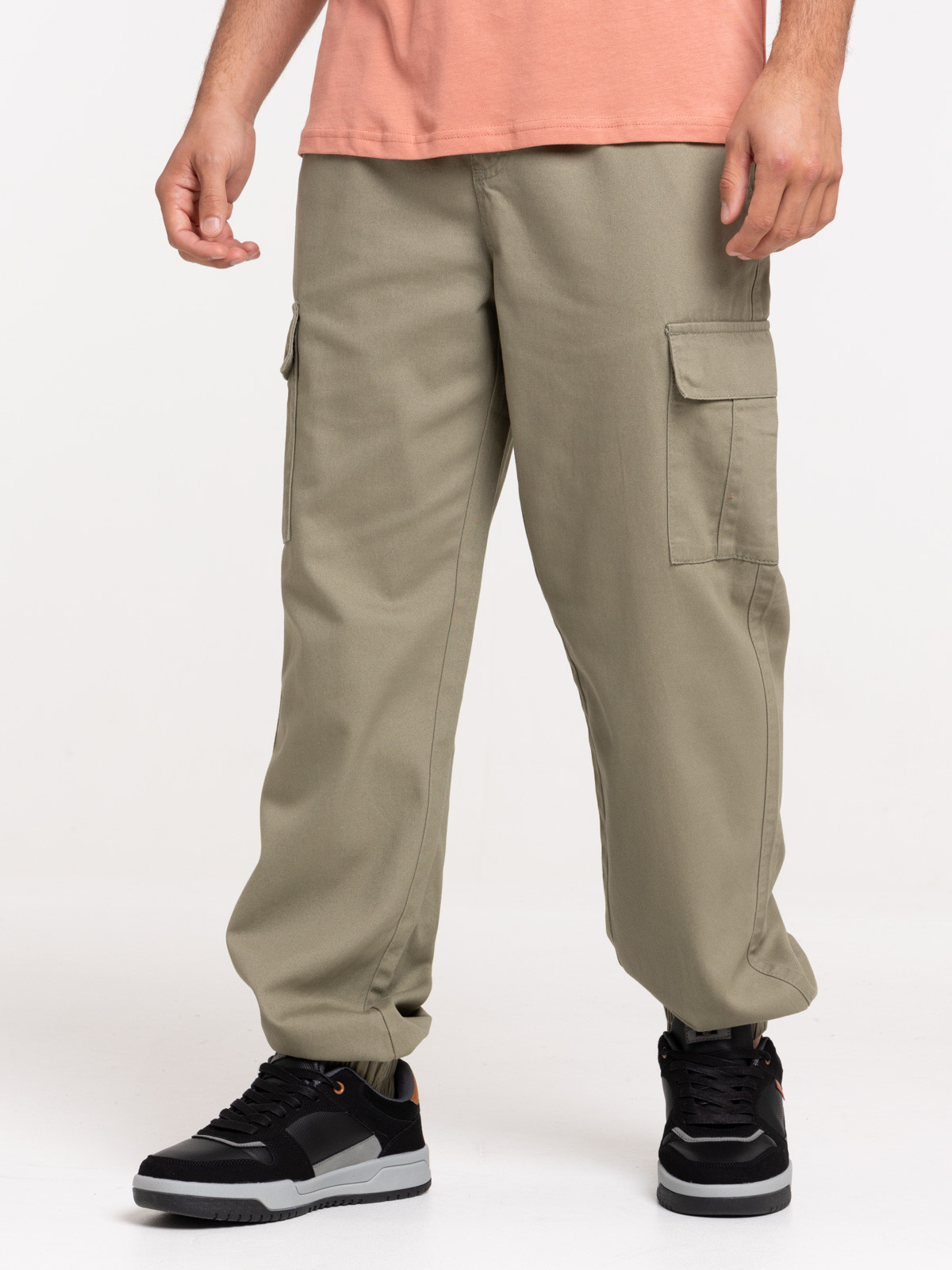 Pantalon cargo homme tilleul